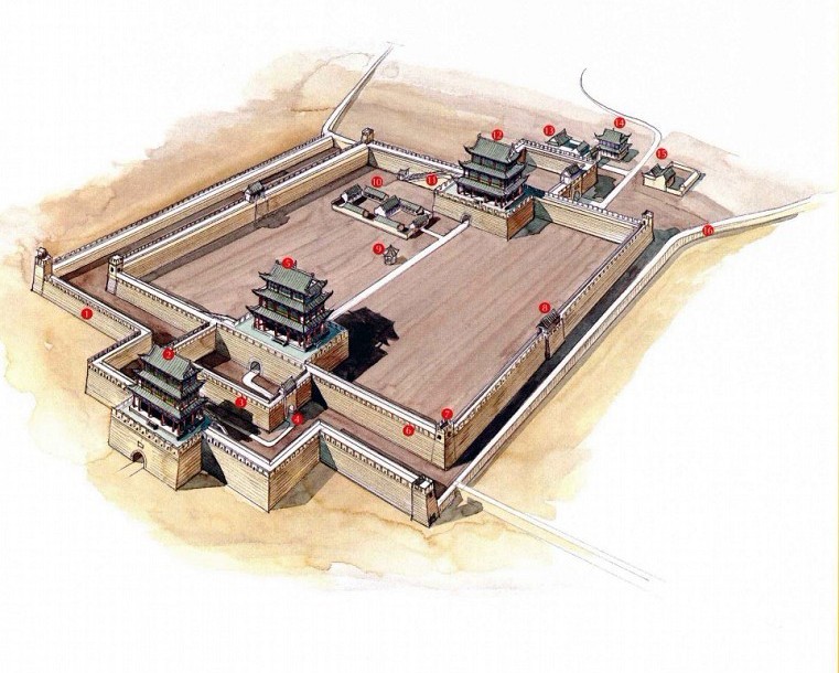 穿墻透壁，手繪中國(guó)古代經(jīng)典古建筑