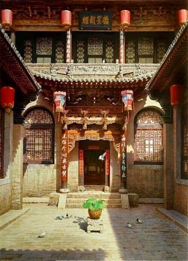 中式建筑，中國(guó)傳統(tǒng)老宅院