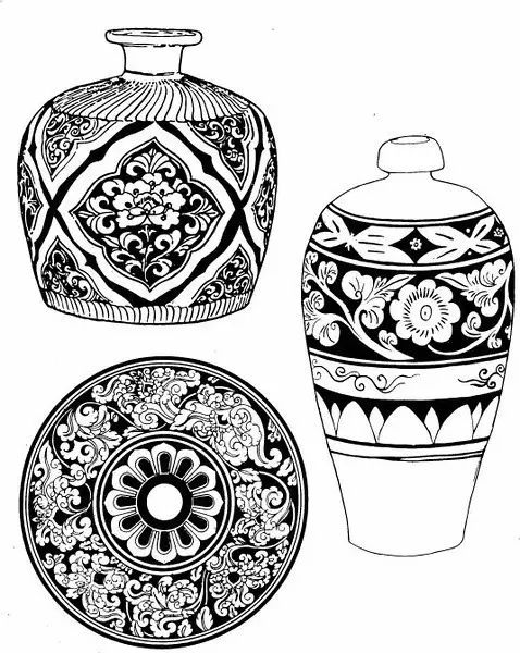 青花瓷素材圖案欣賞，中國(guó)傳統(tǒng)藝術(shù)就是這么美