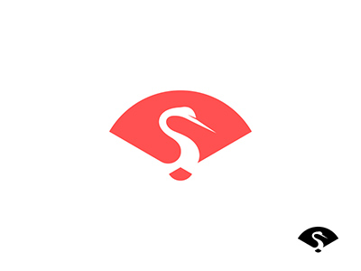 仙風(fēng)道骨白鶴logo，精致典雅logo圖片