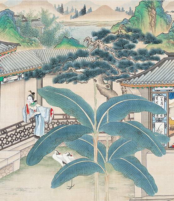 庭院深深，佳人依在