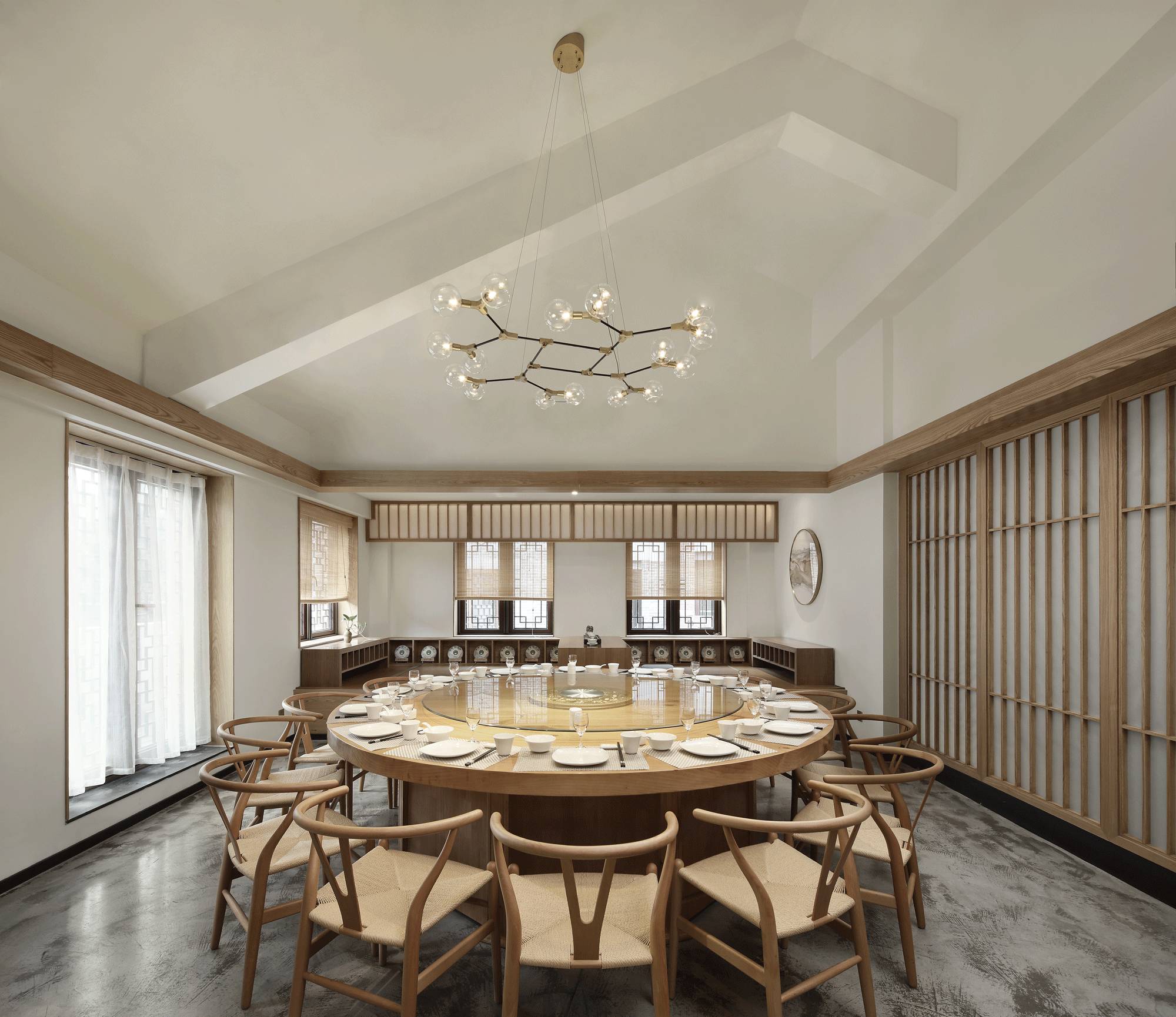 樸素安靜的禪意原木空間，中式裝修造景藝術(shù)
