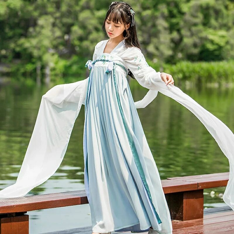 柔和素雅漢服，清新可人漢服圖片
