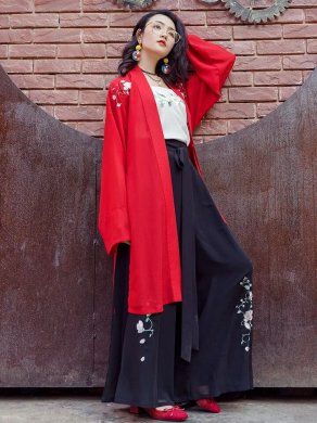玉簟傳統(tǒng)漢服，中國風刺繡古裝圖片