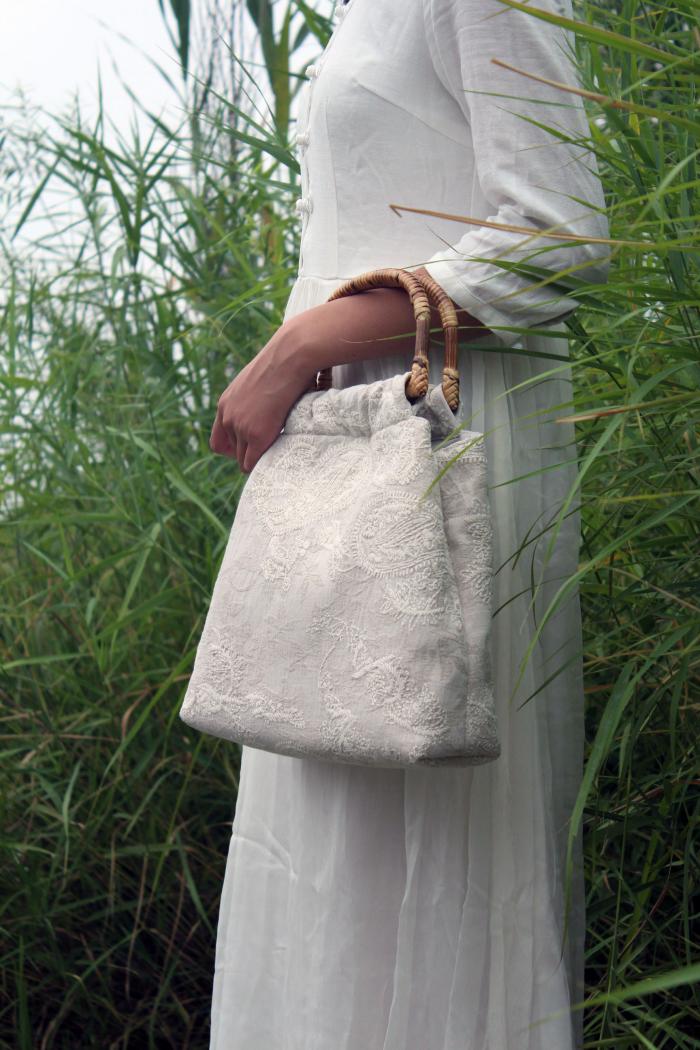 清新脫俗手工包，中國風(fēng)刺繡手工包包