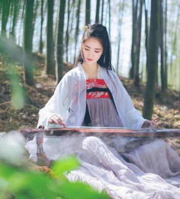 魏晉風(fēng)女裝繡花大袖衫，復(fù)古中國(guó)風(fēng)漢服圖片