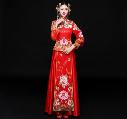 傳統(tǒng)經(jīng)典中式禮服，東方之美新娘禮服
