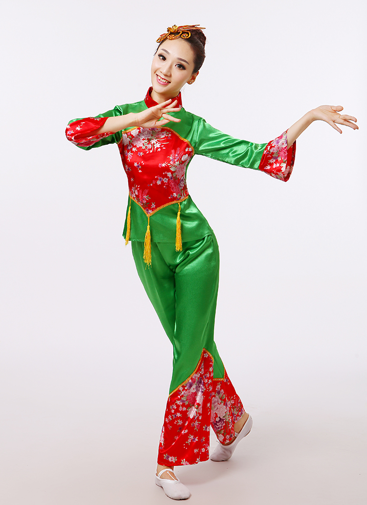 東北秧歌服裝民族腰鼓表演服，少數(shù)民族服裝