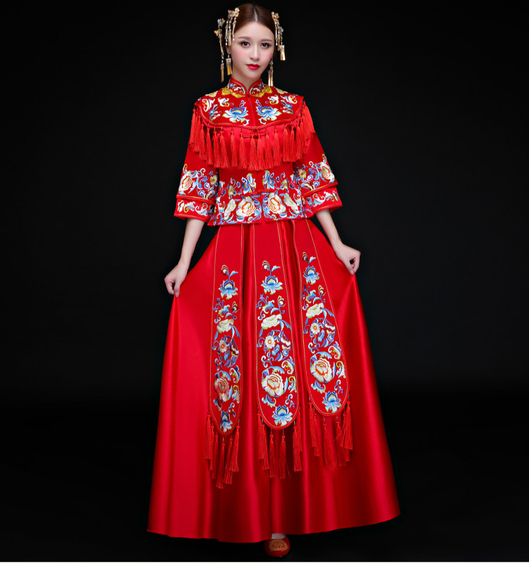 古典時尚中式禮服，中國風新娘禮服
