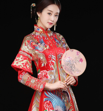 秀禾服龍鳳褂新娘禮服，結婚嫁衣中式禮服