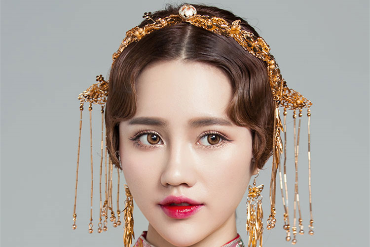 金色四件套古裝頭飾，古典韻味發(fā)飾