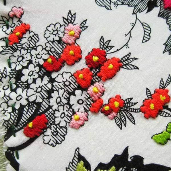 美的讓人無(wú)法呼吸，唯美刺繡圖案圖片