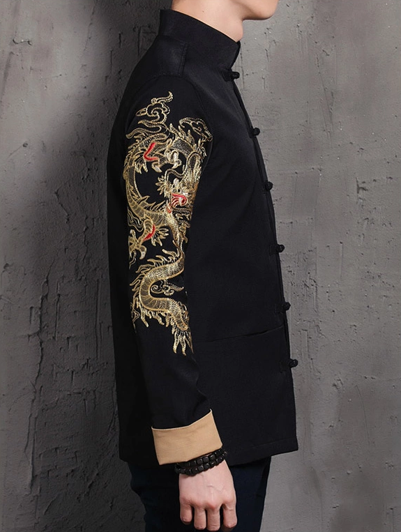 個(gè)性刺繡中國(guó)風(fēng)唐裝