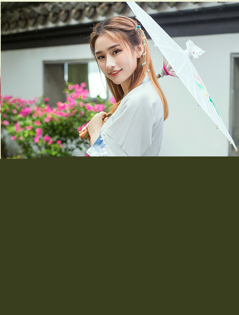 漢元素交領傳統(tǒng)刺繡夏套裝
