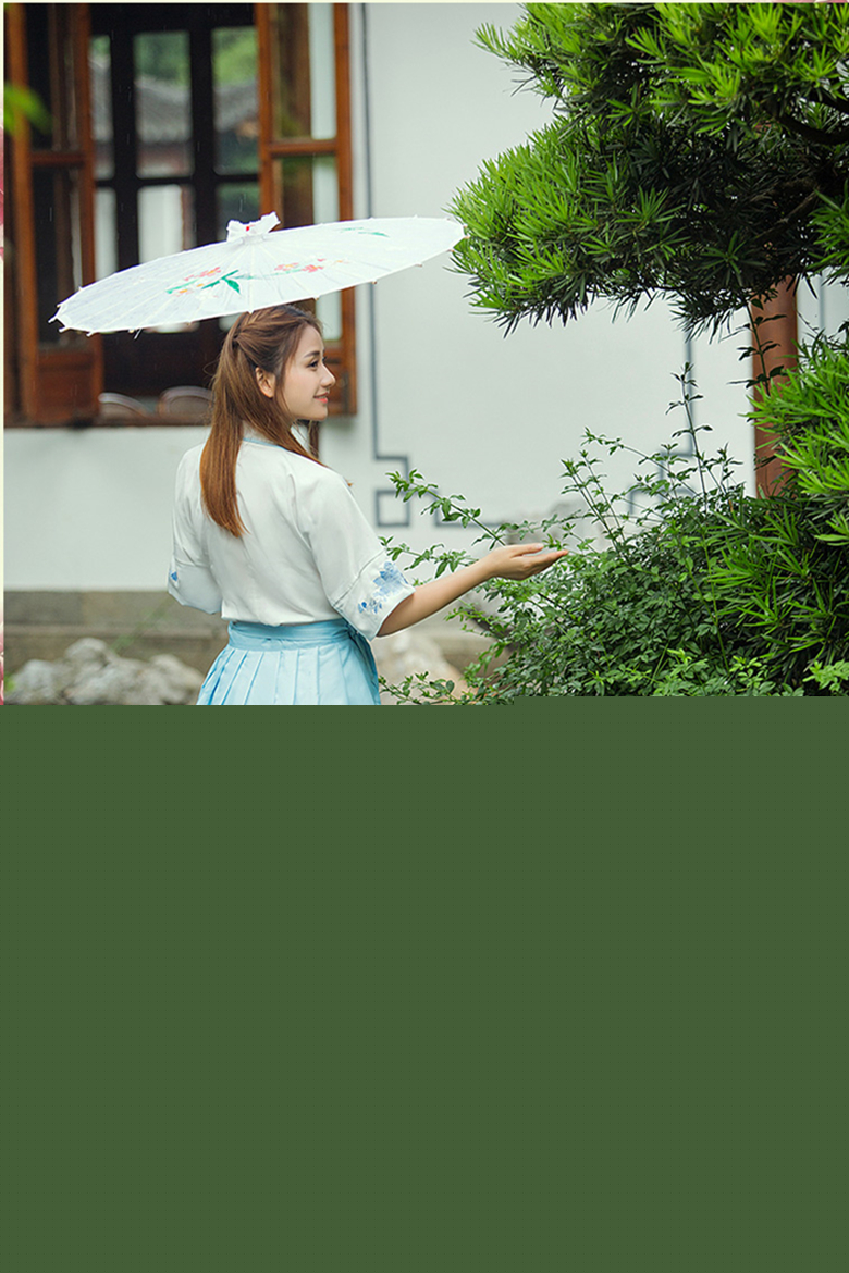 漢元素交領傳統(tǒng)刺繡夏套裝