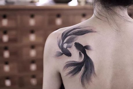 水墨人體彩繪藝術(shù)，傳統(tǒng)國畫與時尚刺青的融合