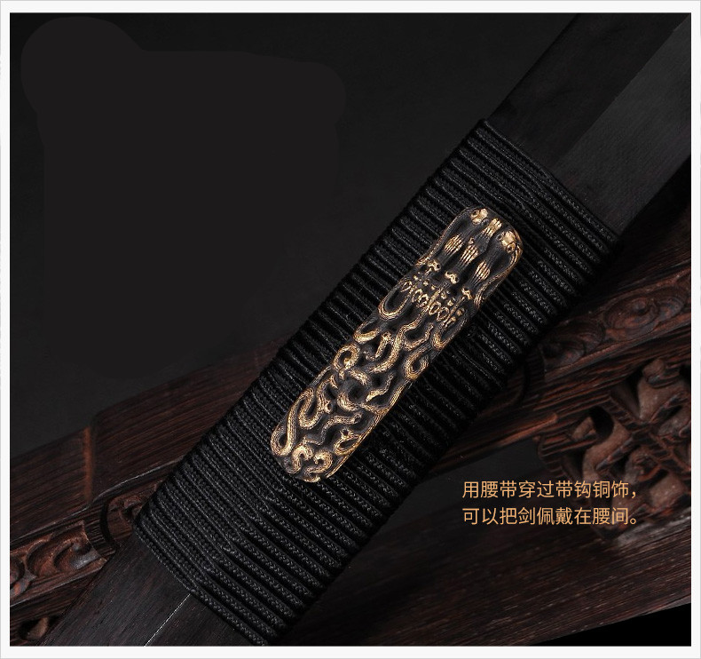 櫑具劍八面漢劍花紋鋼長(zhǎng)款，蓬勃生機(jī)有力量