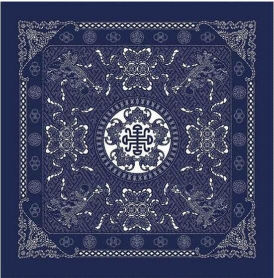 中國風(fēng)藍(lán)印花布