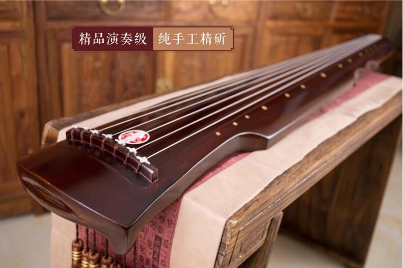 老杉木古琴樂(lè)器伏羲仲尼式