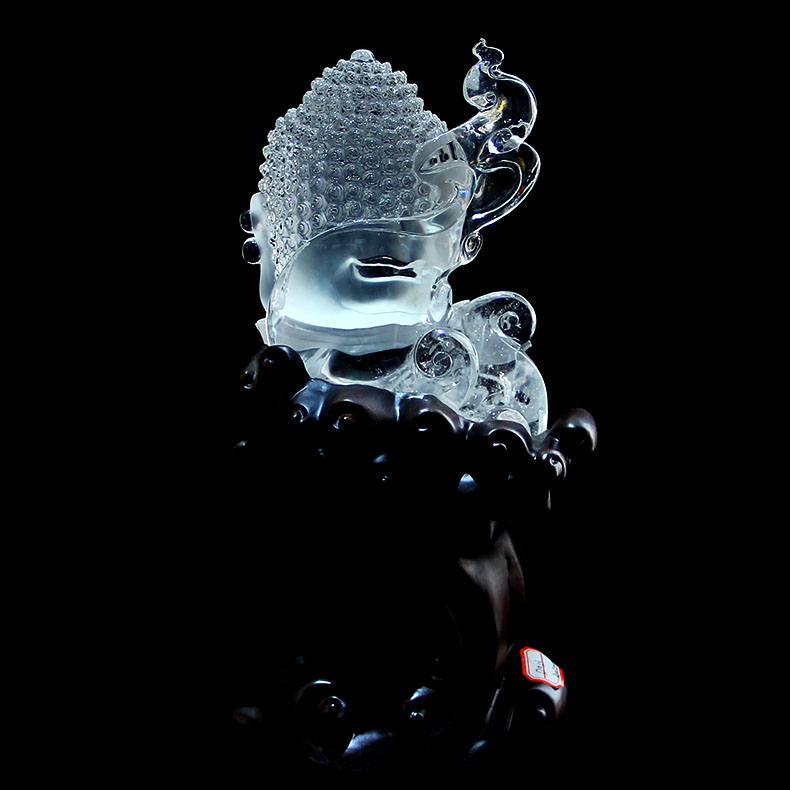天然白水晶佛擺件，水晶的作用和功效