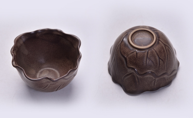 原創(chuàng)陶瓷泡茶自動(dòng)茶具，佛手蓮花功夫茶具