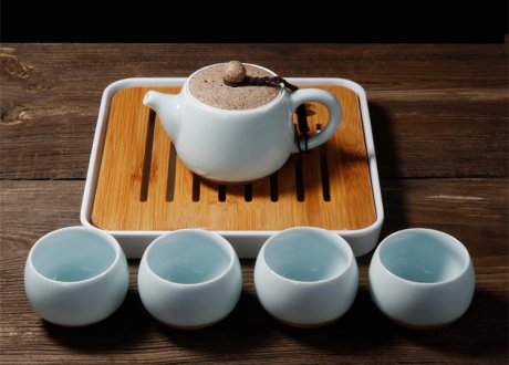 龍泉青瓷/定窯茶具套裝，旅行功夫茶具禮品套裝