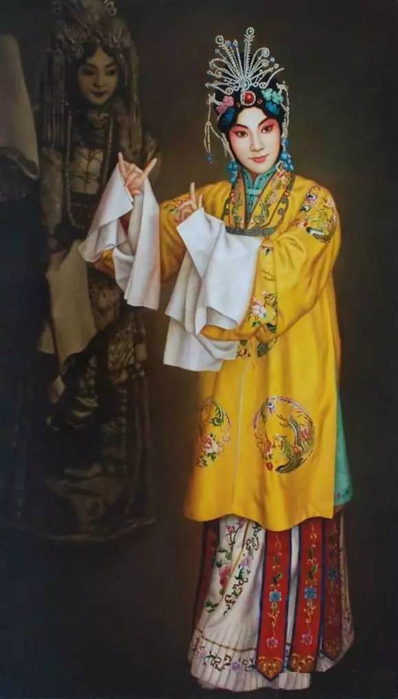 油畫中的京劇人物，美的不可思議！