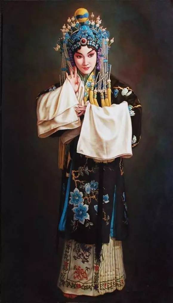油畫中的京劇人物，美的不可思議！