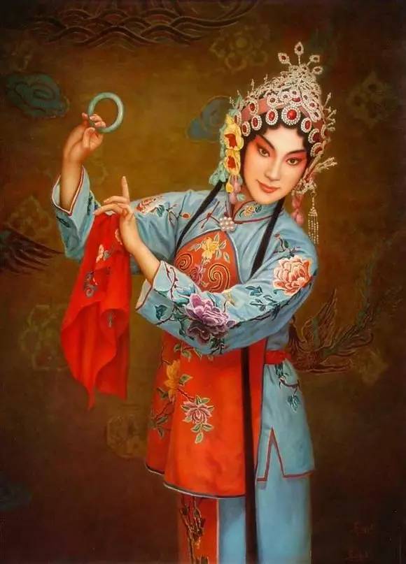 油畫中的京劇人物，美的不可思議！