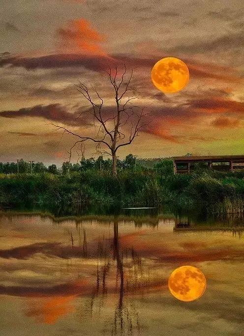 美到骨子里的夕陽風景：青山依舊在，幾度夕陽