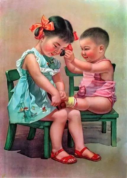 60年代古老的中國(guó)年畫(huà)，值得珍藏的回憶！