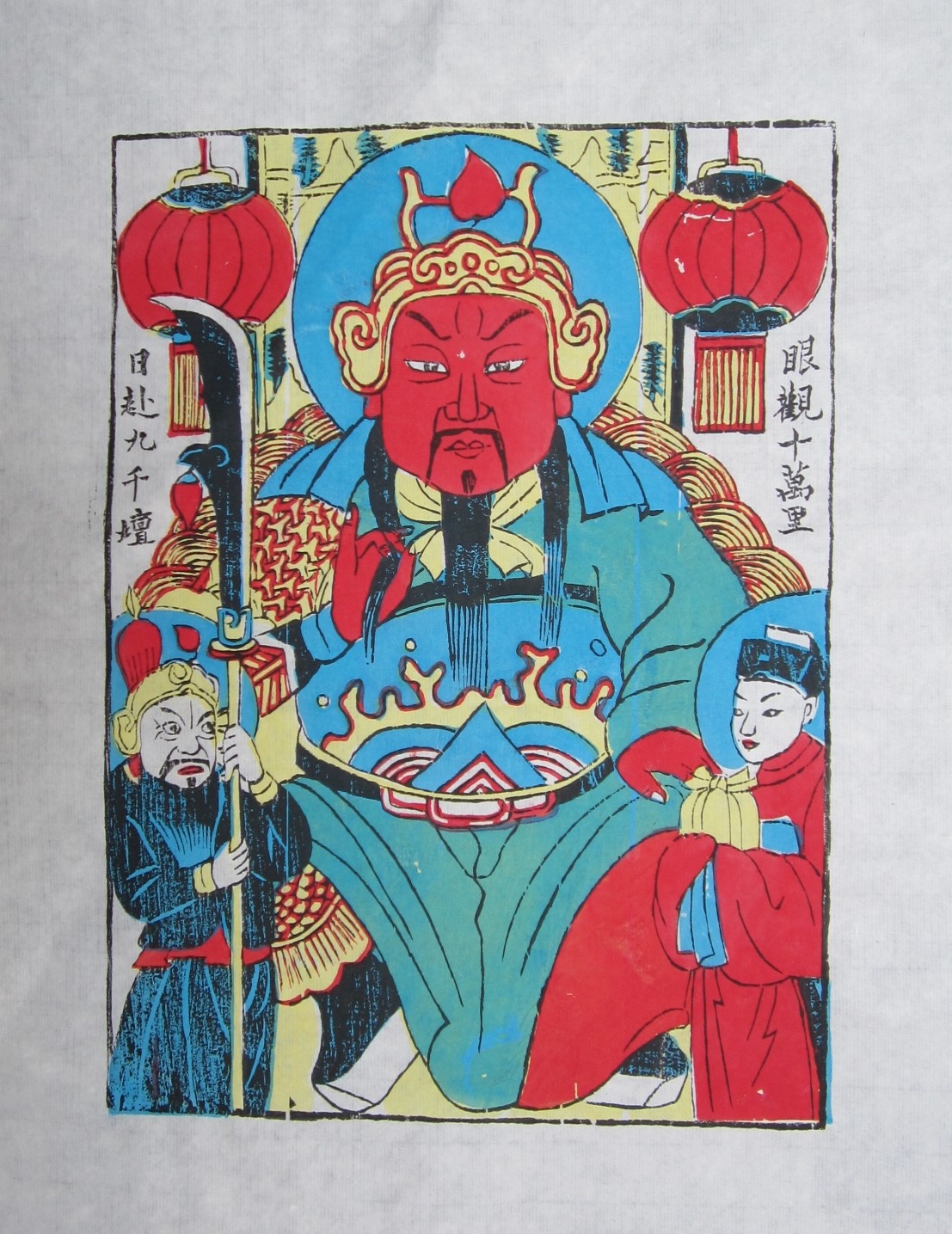 15款生動門神人物年畫，唯美中國吉祥人物年畫