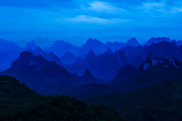 桂林市堯山美麗風景攝影