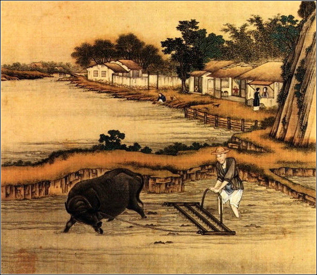 中國24節(jié)氣古畫圖，超美國畫插畫欣賞