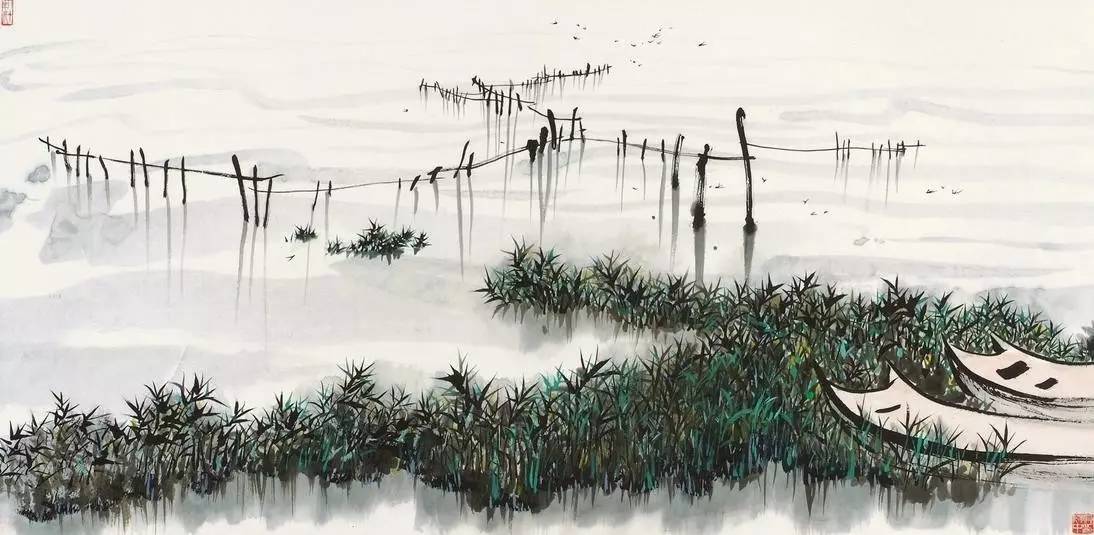 吳冠中的水墨國畫集合，中國藝術(shù)最顯眼的景觀