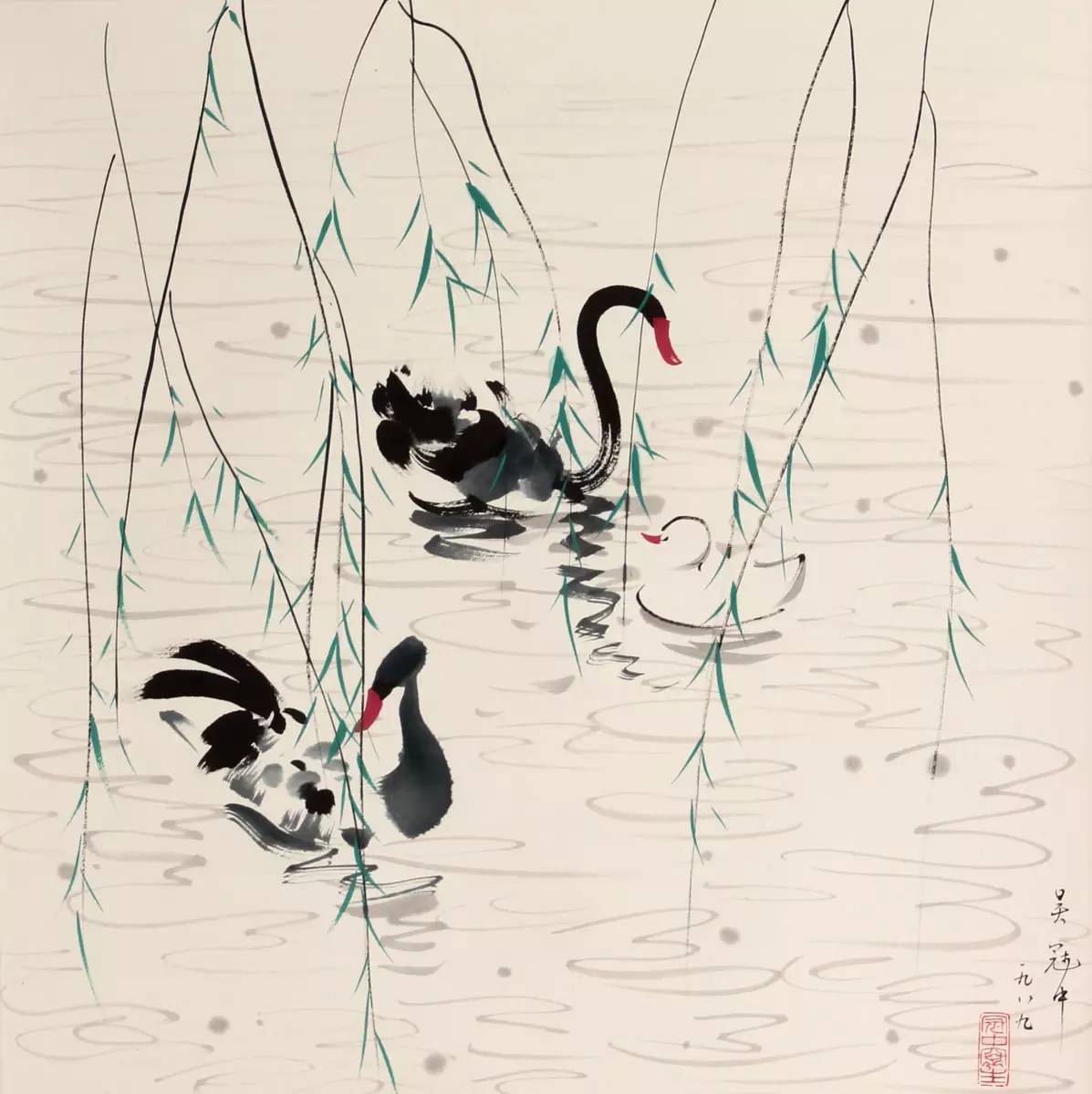 吳冠中的水墨國畫集合，中國藝術(shù)最顯眼的景觀