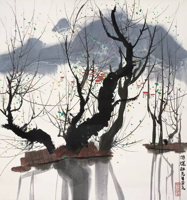 吳冠中的水墨國畫集合，中國藝術(shù)最顯眼的景觀