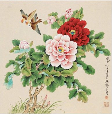 于非闇牡丹作品欣賞，獨(dú)占人間第一香
