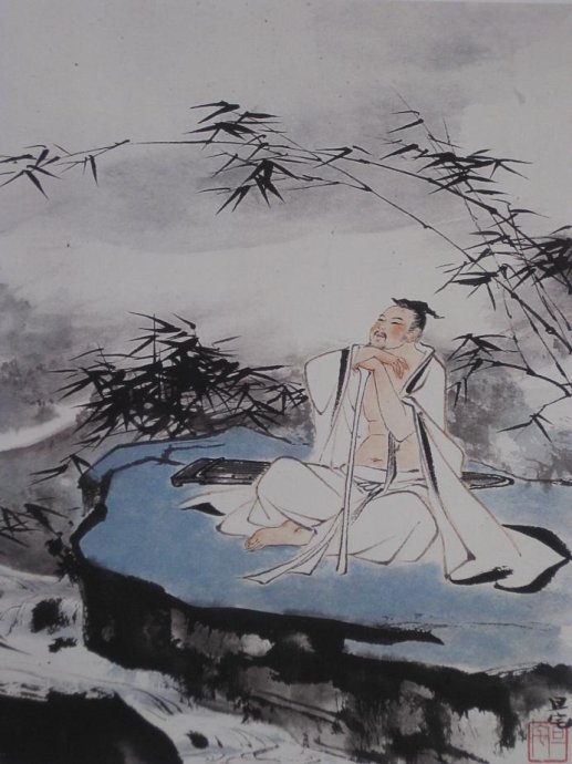 十二詩人畫像冊，劉旦宅是最清秀俊逸的畫家