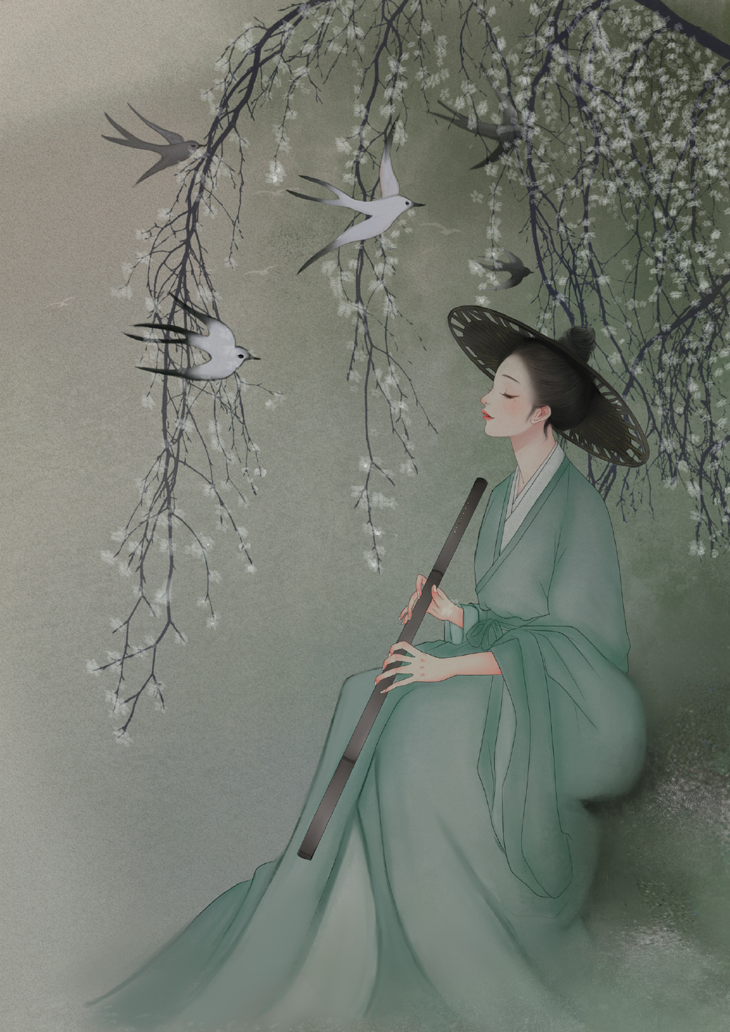 氣質(zhì)韻味的古風(fēng)女子，一組唯美高清古風(fēng)圖片
