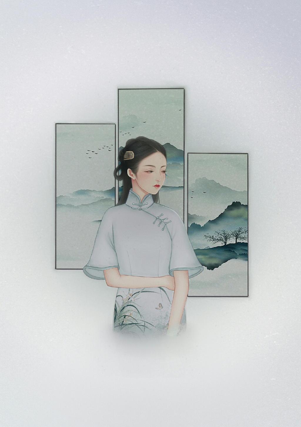 氣質(zhì)韻味的古風(fēng)女子，一組唯美高清古風(fēng)圖片