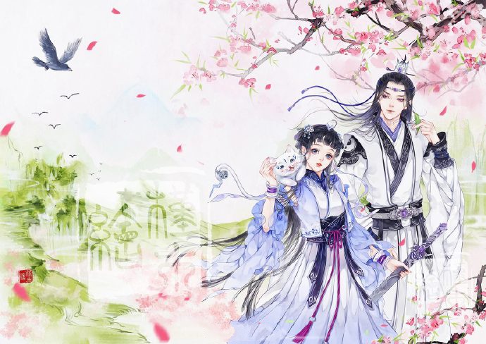 超甜的古風情侶圖集，清新唯美古風圖片（19張）