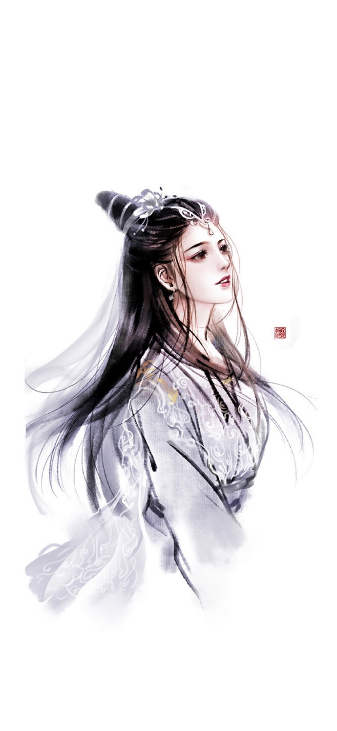 簡(jiǎn)約古風(fēng)女子手機(jī)壁紙圖，唯美古風(fēng)女子圖片