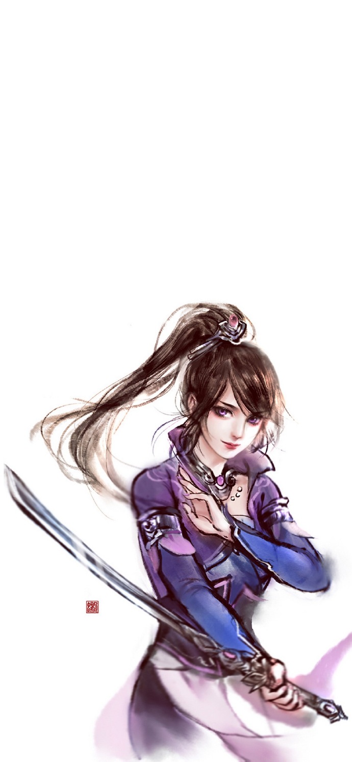 簡(jiǎn)約古風(fēng)女子手機(jī)壁紙圖，唯美古風(fēng)女子圖片