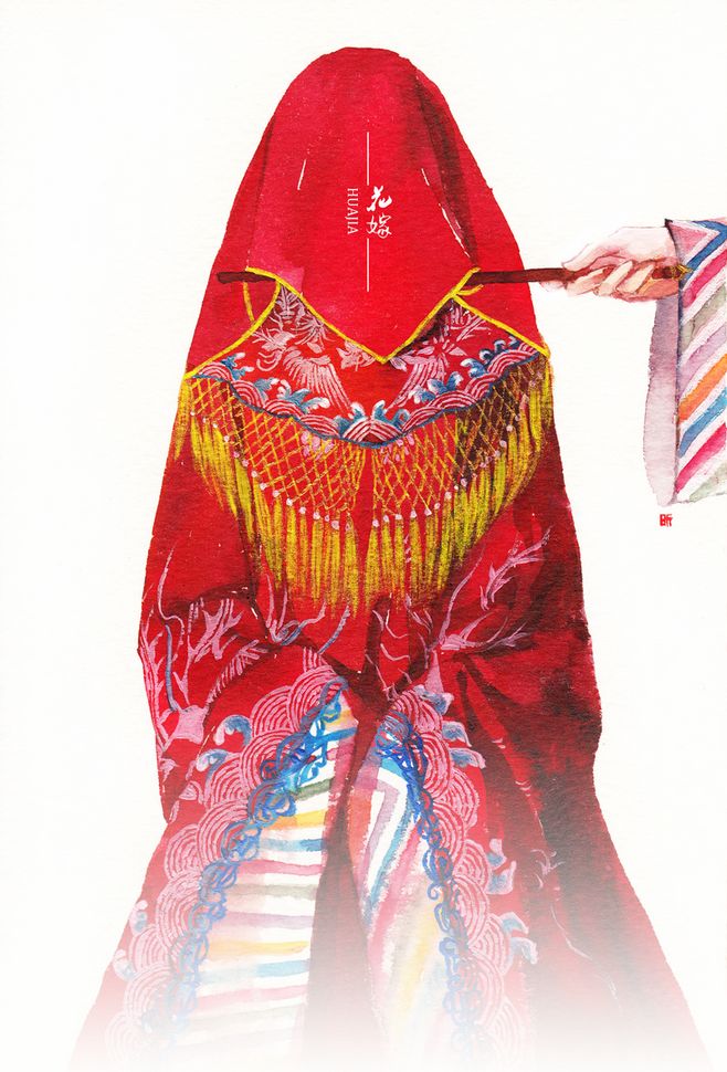 6張唯美古風(fēng)圖片：一襲紅衣、披妝待嫁