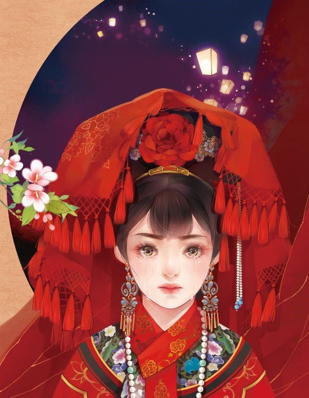 6張唯美古風(fēng)圖片：一襲紅衣、披妝待嫁