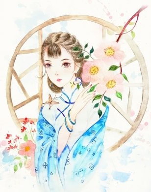 9款清新唯美女子古風(fēng)圖片：一顰一笑甚是迷人！