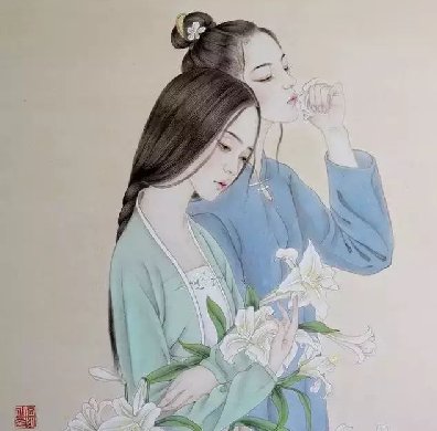 古風詩意手繪插畫：一場風花雪月任飄搖美！