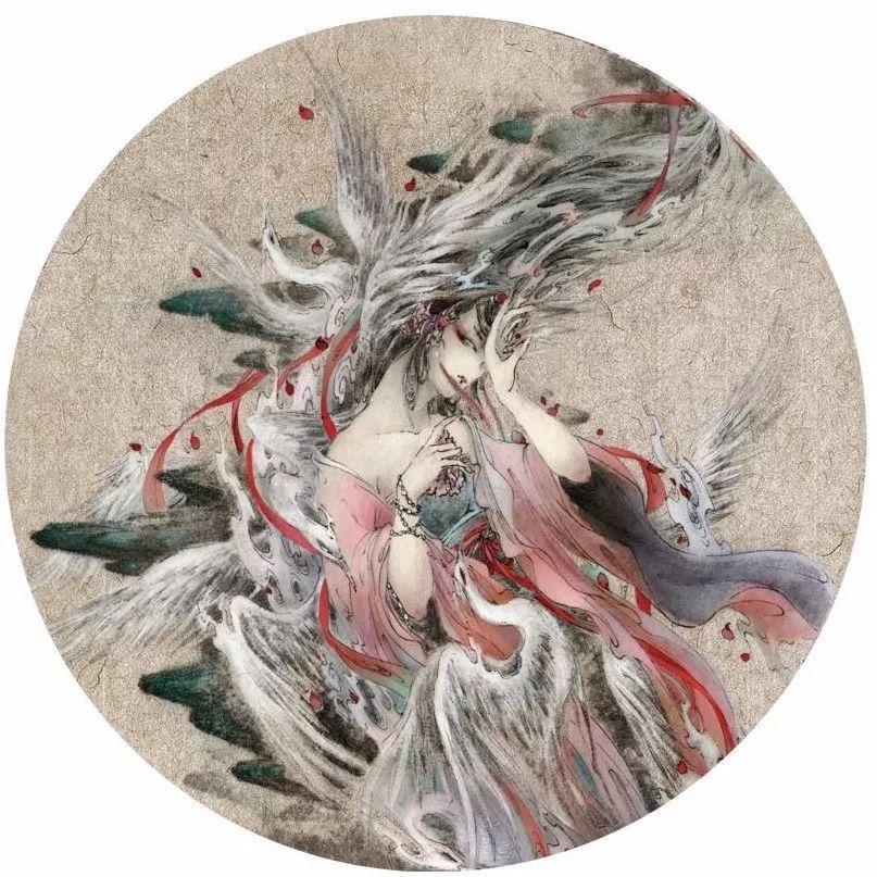 古典唯美插畫：杉澤的中國(guó)風(fēng)水墨百鬼圖插畫