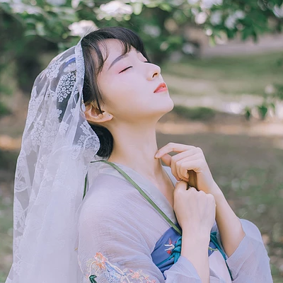 清新可愛瓊花女生頭像，唯美古風(fēng)真人頭像